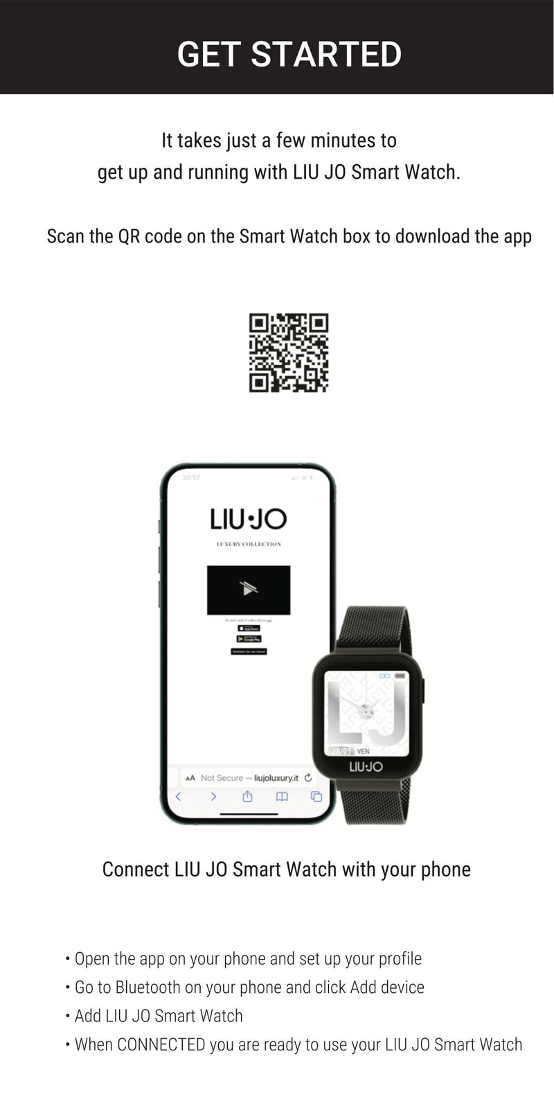 SMARTWATCH VOICE MAN- SWLJ075 LIU JO