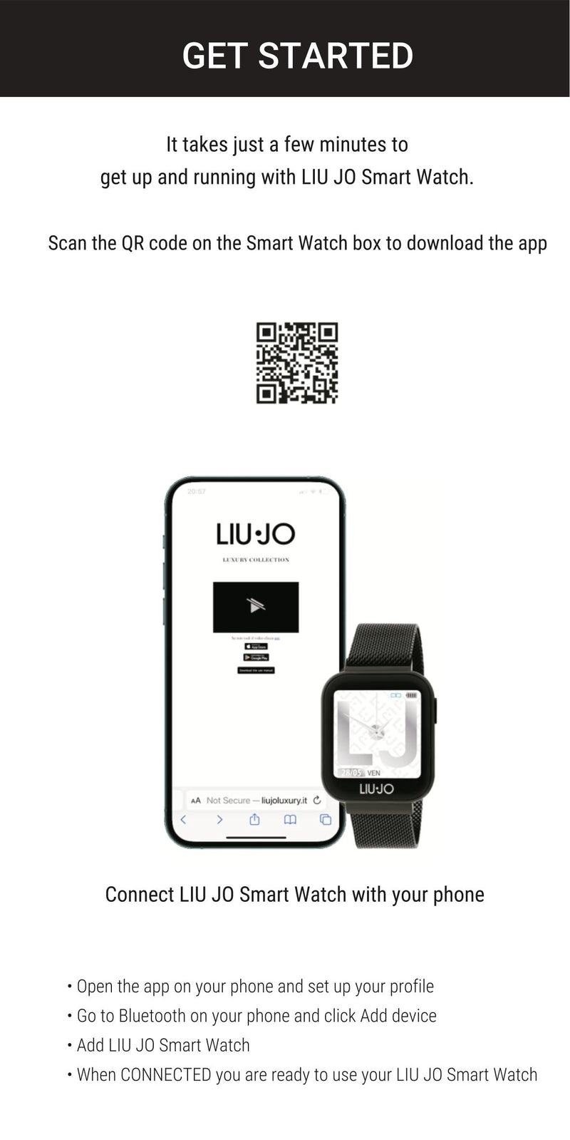 SMARTWATCH VOICE MAN  - SWLJ074 LIU JO