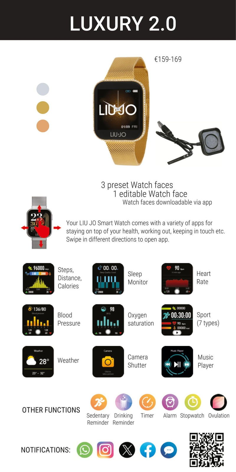 SMARTWATCH LUXURY 2.0 - SWLJ079 LIU JO