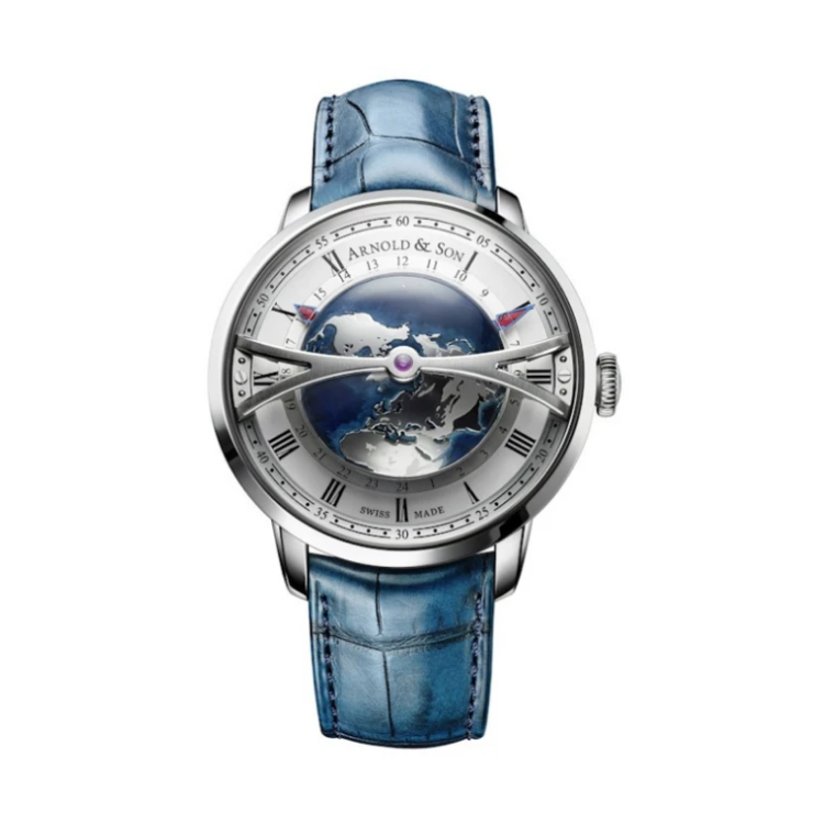 Brand New Luxury  Arnold & Son. Globetrotter DAY Manufaktur