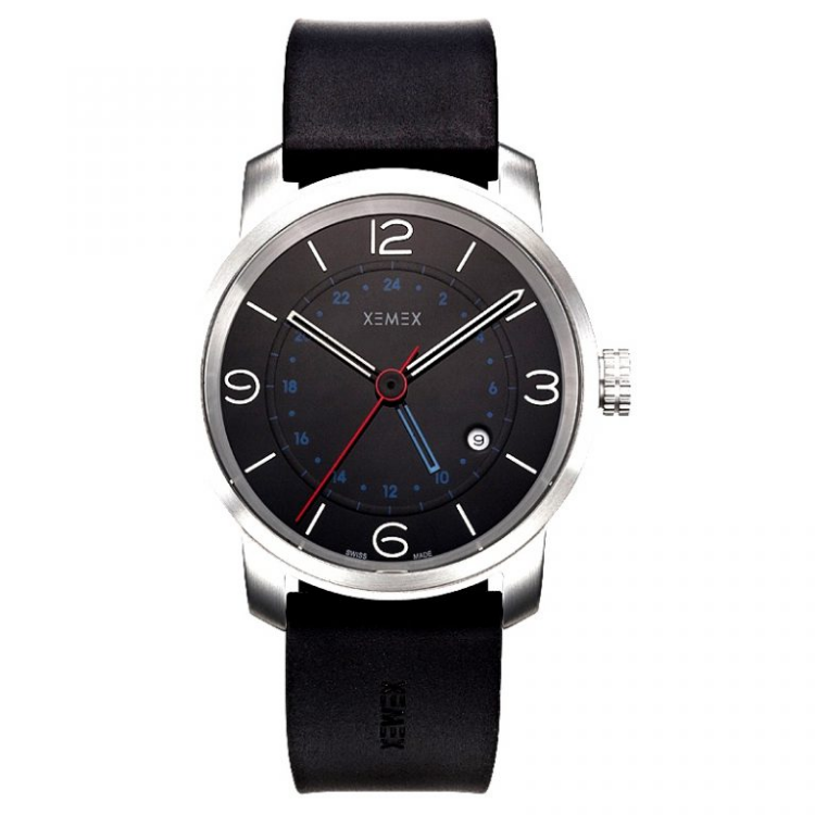 XEMEX SWISS WATCH REF. 881 GMT DUAL TIME