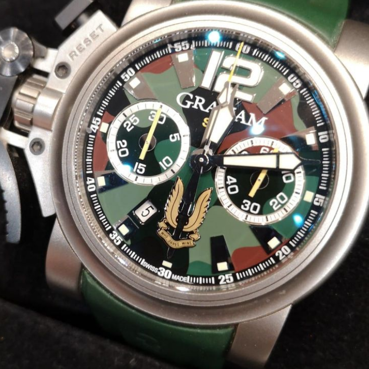 Pre-owned Luxury  Graham  SAS CHRONOFIGHTER