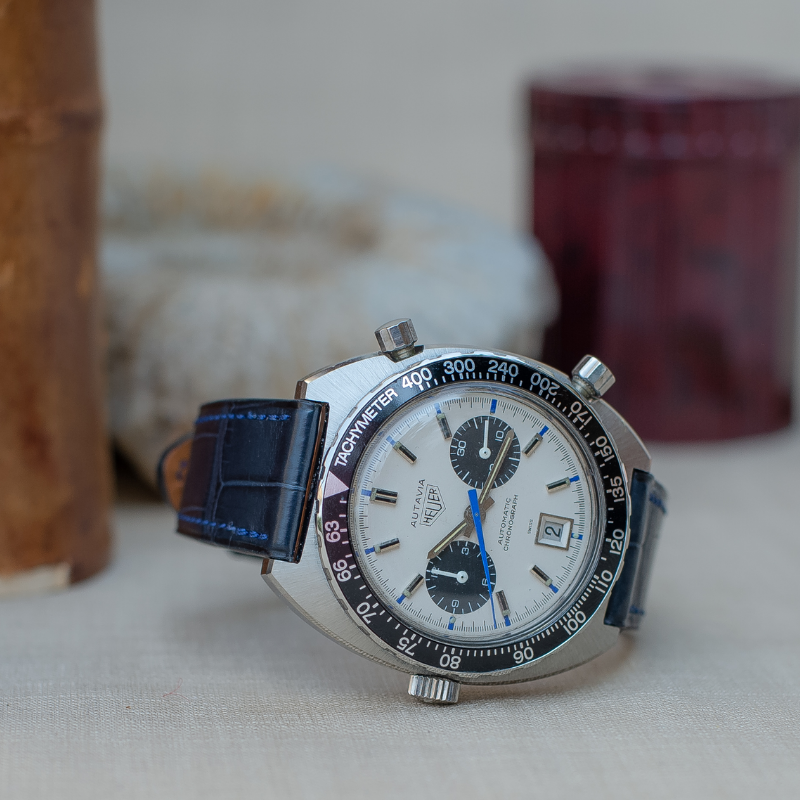 Manufaktur Uhrarmband, Louisiana Alligator Full Cut -Blue- Made in Germany